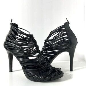 Aldo Black Strappy High Heel Sandals